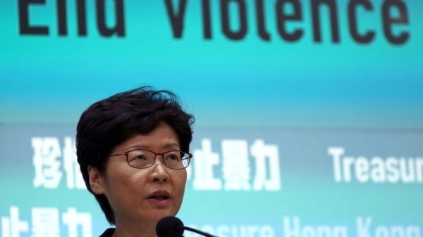 
                              Hong Kong to ban protesters from wearing masks, Carrie Lam confirms
                      