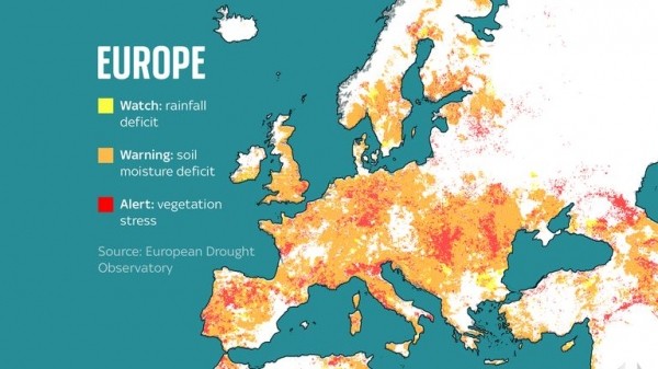 Europe's drought on course to be worst for 500 years, European Commission researcher warns